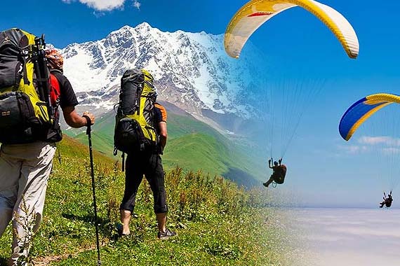 trekking and paragliding in dharamsala